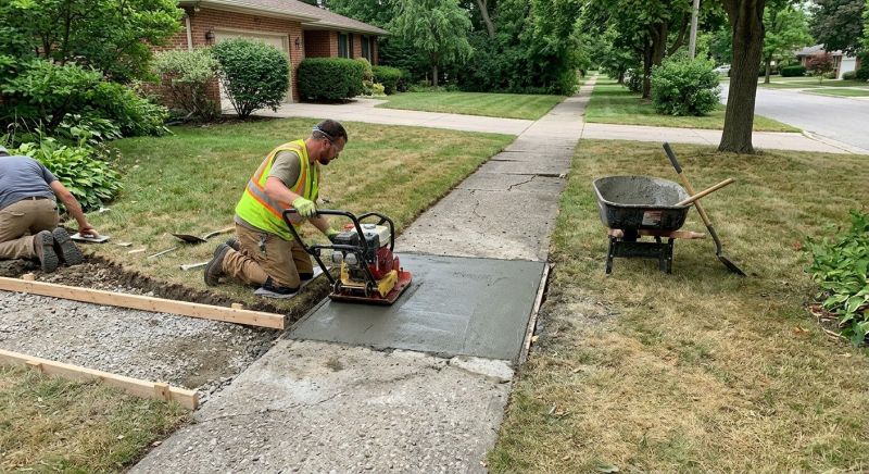 Entryway Concrete Repair in West Des Moines, IA